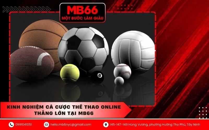 Kinh nghiệm cá cược thể thao online thắng lớn tại MB66