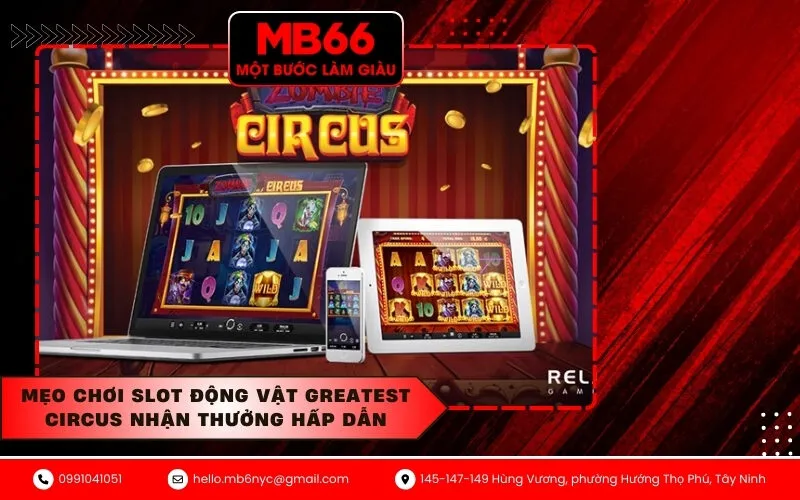 Mẹo chơi slot động vật Greatest Circus nhận thưởng hấp dẫn